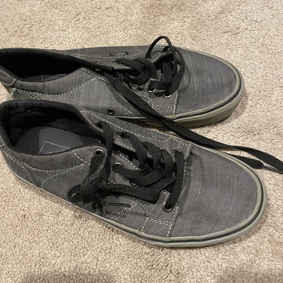 Vans OFF THE WALL Dark Grey 721454 Skateboard Shoe Waffle Gum Sole Size 6.5 Men